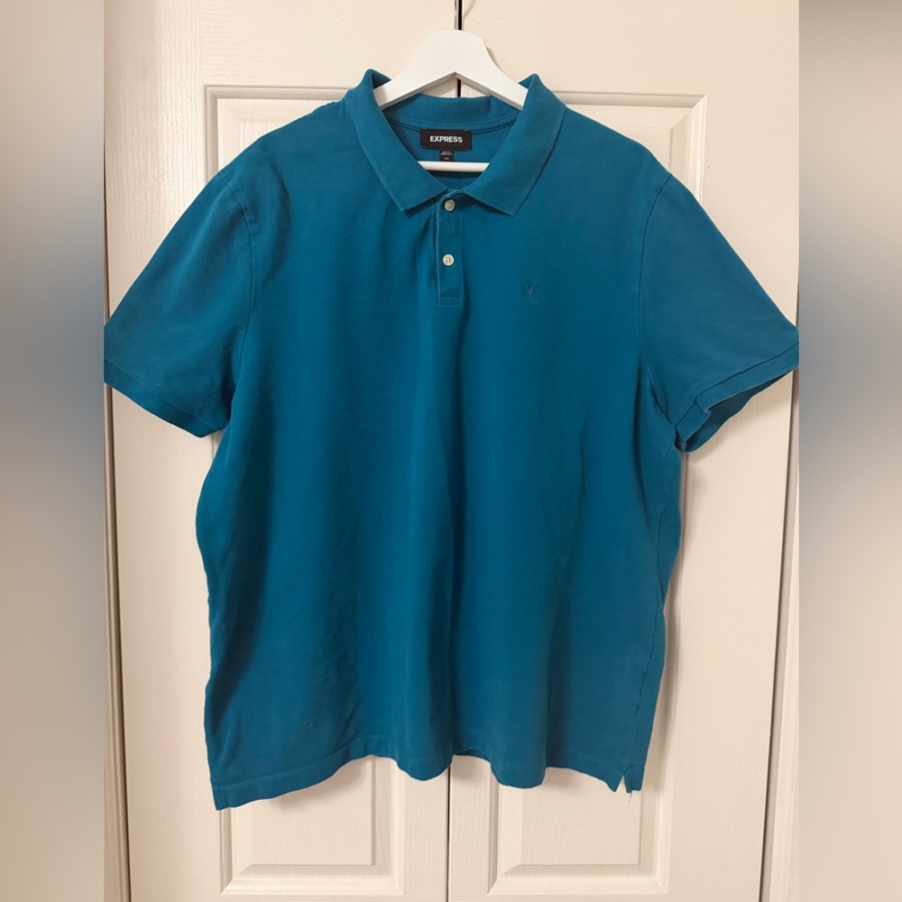 Express Men’s Green Polo Shirt XXL (Fits XL
